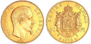 Napoléon III (1852-1870) - 50 francs tête nue 1858 BB (Strasbourg)