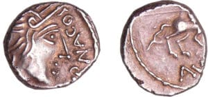Narbonnaise - Denier au cavalier (vallée du Rhône) (100 av. J.-C.)
