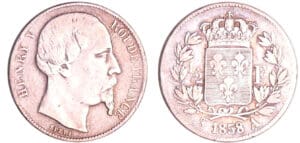 Henri V Comte de Chambord (1820-1883) - 1/2 franc 1858 Henri V Comte de Chambord (1820-1883) - 1/2 franc 1858
