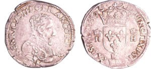 Henri II (1547-1559) - Teston à la tête nue - 3ème type - 1559 K (Bordeaux)