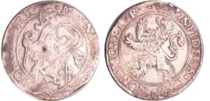 Pays-Bas - Kampen (ville de) - Ecu ou daldre au lion 1576 (Dordrecht) Pays-Bas - Kampen (ville de) - Ecu ou daldre au lion 1576 (Dordrecht)