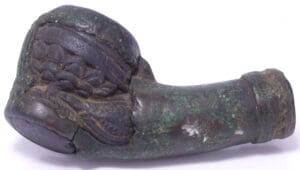 Asie - Siam - Pipe à opium en bronze - 1800 / 1900 Asie - Siam - Pipe à opium en bronze - 1800 / 1900