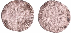 François 1er (1515-1547) - Blanc à la couronne du Dauphiné - 10ème type - Roman