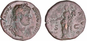 Hadrien - Sesterce (135, Rome) - La Paix Hadrien - Sesterce (135, Rome) - La Paix