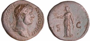 Hadrien - Sesterce (134-138, Rome) - Diane Hadrien - Sesterce (134-138, Rome) - Diane