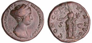 Sabine - Sesterce (129, Rome) - La Concorde Sabine - Sesterce (129, Rome) - La Concorde