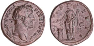 Antonin le Pieux - Sesterce (148-149, Rome) - La Santé Antonin le Pieux - Sesterce (148-149, Rome) - La Santé
