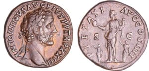 Antonin le Pieux - Sesterce (160, Rome) - La Piété