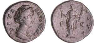 Faustine Mère - Sesterce (147, Rome) - Cérès