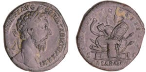 Marc Aurèle - Sesterce (177, Rome)