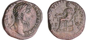 Lucius Vérus - Sesterce (168, Rome) - L'Equité