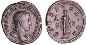 Alexandre Sévère - Sesterce (232, Rome) - L'Espérance Alexandre Sévère - Sesterce (232, Rome) - L'Espérance