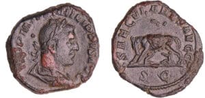 Philippe 1er - Sesterce (248, Rome) - Louve Philippe 1er - Sesterce (248, Rome) - Louve