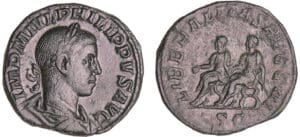 Philippe II - Sesterce (248, Rome) - Philippe 1er et Philippe II