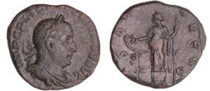 Valérien - Sesterce (253-255, Rome) - La Santé