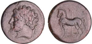 Royaume de Numidie - Massinissa - Bronze (202-148 av. J.-C.) Royaume de Numidie - Massinissa - Bronze (202-148 av. J.-C.)
