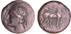 Siculo-Puniques - Carthage - Bronze (220-210 av. J.-C.) Siculo-Puniques - Carthage - Bronze (220-210 av. J.-C.)