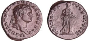 Domitien - Denier (79, Rome) - La Santé Domitien - Denier (79, Rome) - La Santé