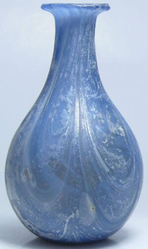 Romain - Vase à panse en verre gris-bleuté - 100 ap J.-C.