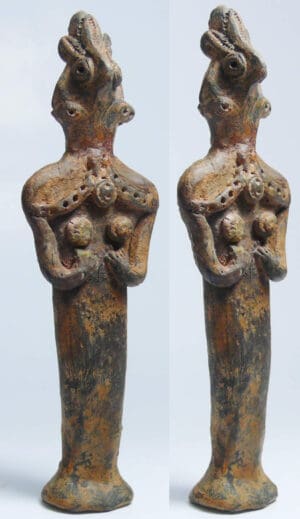 Moyen Orient - Région de l'Euphrate - Idole de la fertilité en terre cuite - 2000 av. J.-C.