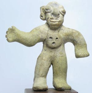 Précolombien - Statuette en terre cuite - 1000 ap. J.-C.