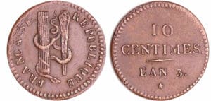 Convention (1792-1795) - 10 centime An 3