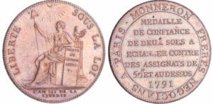 Constitution (1791-1792) - Monneron de 2 sols - 1791