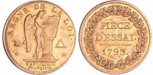 Convention (1792-1795) - Pièce d'essai au module de 1 sol 1793