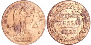 Convention (1792-1795) - Pièce d'essai au module de 1 sol 1792