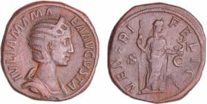 Julia Mamée - Sesterce (224, Rome) - Vénus