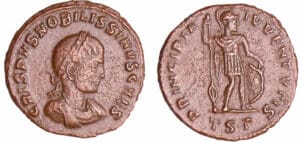 Crispus - Follis réduit (Théssalonique) Crispus - Follis réduit (Théssalonique)