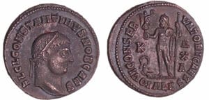 Constantin II - Follis (Alexandria) Unique revers inédit Constantin II - Follis (Alexandria) Unique revers inédit
