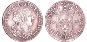Dombes - Anne Marie Louise d'Orléans - 1/12 écu 1666 (Trevoux) Dombes - Anne Marie Louise d'Orléans - 1/12 écu 1666 (Trevoux)