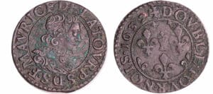 Principauté d'Orange - Frédéric-Henri - Double tournois 1632 (Orange) Principauté d'Orange - Frédéric-Henri - Double tournois 1632 (Orange)
