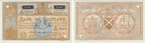 Ecosse - Bank of Scotland, 5 pounds, 30th September 1961