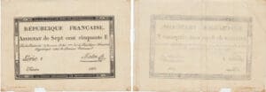 France - Période Révolutionnaire - Assigant de 750 francs, 18 nivose An 3 (7 janvier 1795)
