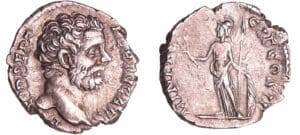 Albin - Denier (194, Rome) - Minerve