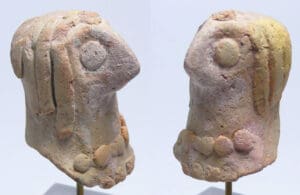 Hittite - Buste d'idole en terre cuite - 1600 / 1800 av. J.-C.