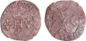 Dombes - Henri II de Montpensier - Liard 1596 Dombes - Henri II de Montpensier - Liard 1596