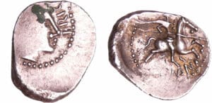 Narbonnaise - Denier au cavalier (vallée du Rhône) (100 av. J.-C.) Narbonnaise - Denier au cavalier (vallée du Rhône) (100 av. J.-C.)