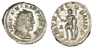 Philippe 1er - Antoninien (248, Rome) Mars Philippe 1er - Antoninien (248, Rome) Mars