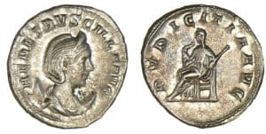 Etruscille - Antoninien (250, Rome) La Pudeur