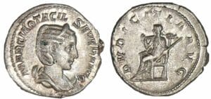 Otacilie - Antoninien (244/245, Rome) La Pudeur