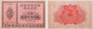 Norvège - Norges bank - 2 kroner 1950 Norvège - Norges bank - 2 kroner 1950