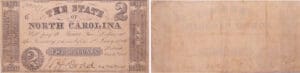 United States - North Carolina - 2 dollars 06.10.1861