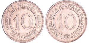 Nouvelle-Calédonie - 10 centimes1881 frappe médaille Nouvelle-Calédonie - 10 centimes1881 frappe médaille