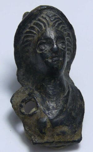 Romain - Buste en bronze de Mercure - 100 / 300 ap. J.-C.