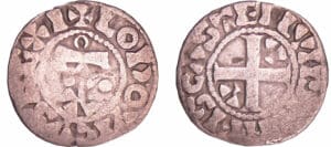 Louis VI (1108-1137) - Denier d'Etampes - 3ème type