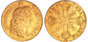 Louis XIV (1643-1715) - Louis d’or à la tête nue - 1669 A (Paris)