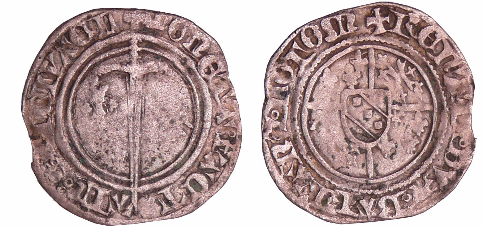 Lorraine - Duché de Lorraine - René 1er - Demi-gros (Saint-Mihiel) Lorraine - Duché de Lorraine - René 1er - Demi-gros (Saint-Mihiel)